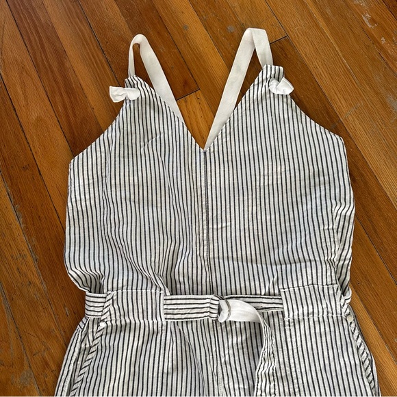 Rag & bone black white stripe jumpsuit romper - Picture 3 of 10